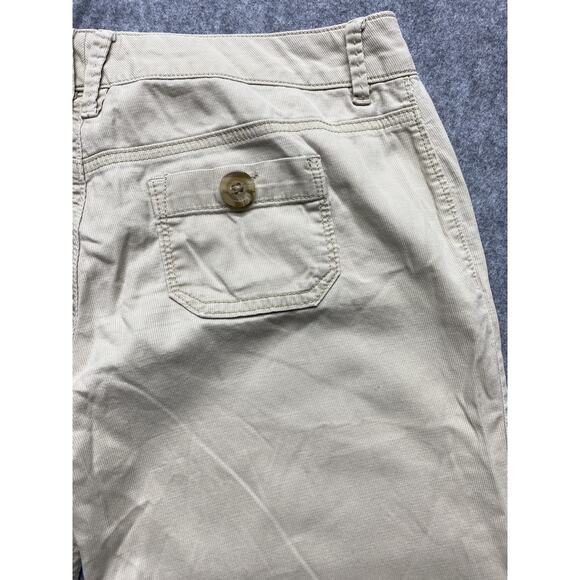 Old Navy Pants Womens Size 2 Beige Ultra Low Rise Wide Leg Casual Chino Y2K - Picture 14 of 16